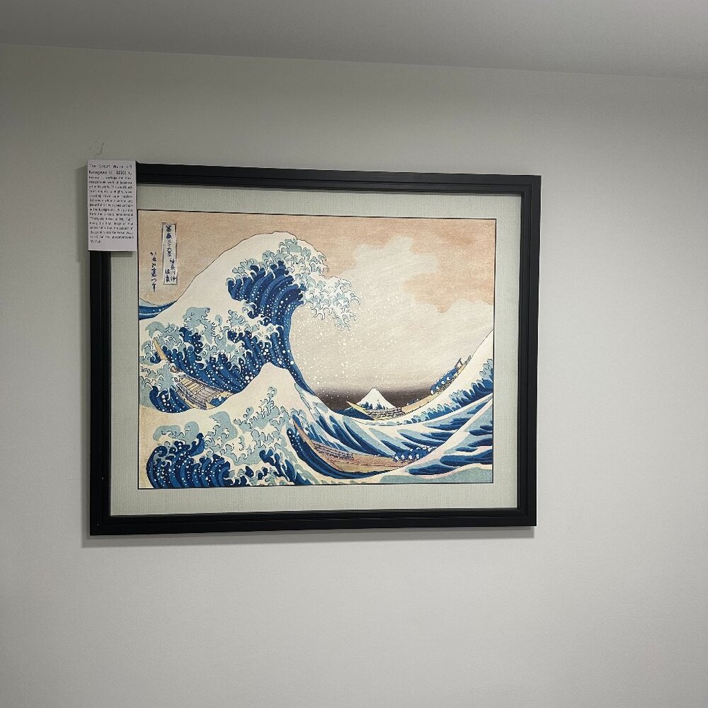 The Great Wave off the Coast of Kanagawa 1829 Canvas  Stretched Framed